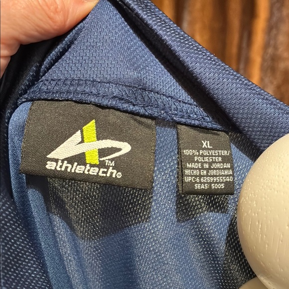 Athletec Navy Quarter-Zip Pullover - Picture 3 of 4